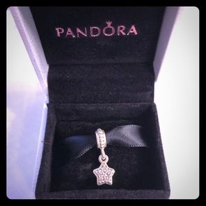 Pandora Jewelry - Pandora Pave shaped star charm. Sterling silver Pandora Jewelry - Pandora Pave shaped star charm. Sterling silver